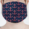 All Anchors Mask - Pleated (new) Front View on Girl