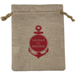 All Anchors Burlap Gift Bag (Personalized)