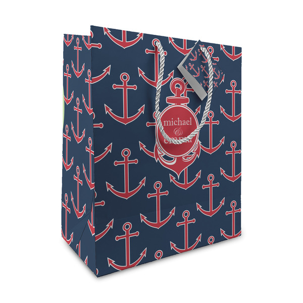 Custom All Anchors Medium Gift Bag (Personalized)
