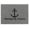 All Anchors Medium Gift Box with Engraved Leather Lid - Approval