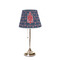 All Anchors Poly Film Empire Lampshade - On Stand