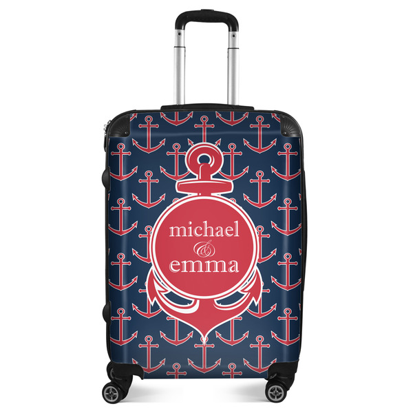 Custom All Anchors Suitcase - 24" Medium - Checked (Personalized)