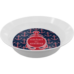 All Anchors Melamine Bowl - 12 oz (Personalized)
