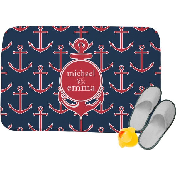 Custom All Anchors Memory Foam Bath Mat - 34"x21" (Personalized)