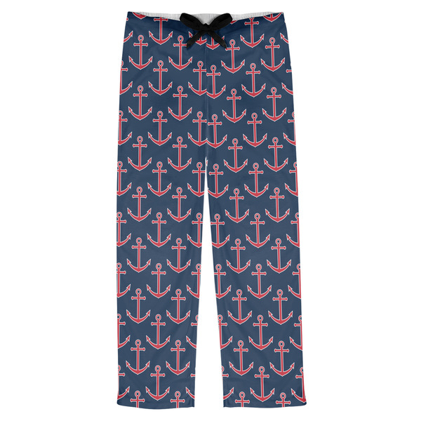 Custom All Anchors Mens Pajama Pants - XL