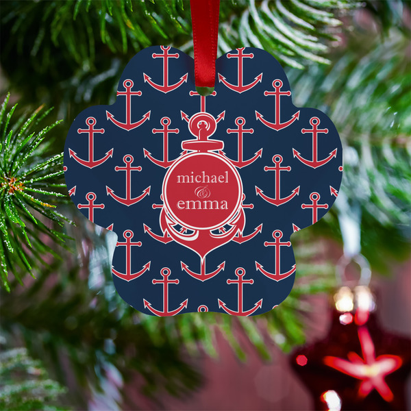 All Anchors Metal Paw Ornament - Lifestyle