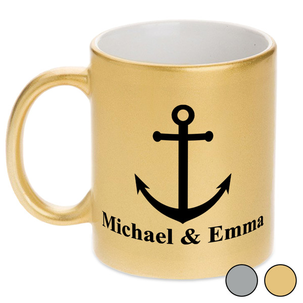 All Anchors Metallic Mugs