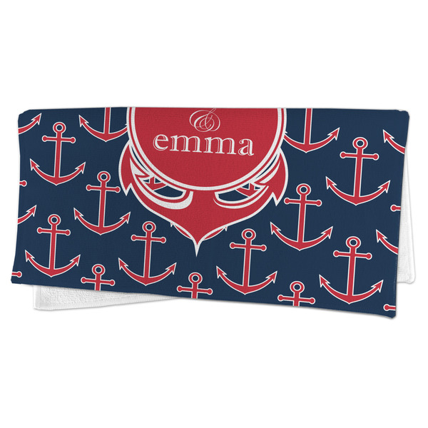 All Anchors Microfiber Dish Rag - FOLDED (half)