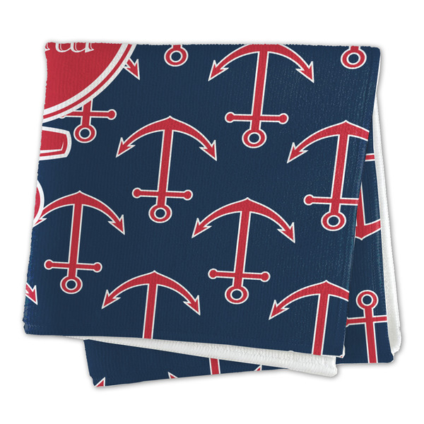 All Anchors Microfiber Dish Rag - FOLDED (square)