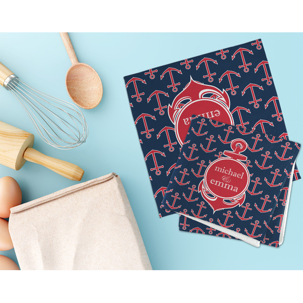 All Anchors Microfiber Dish Rag - LIFESTYLE