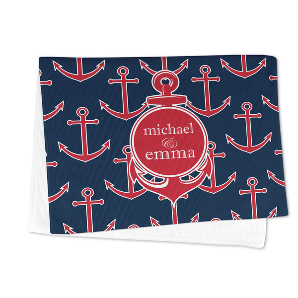 All Anchors Microfiber Dish Towel - FOLDED HALF