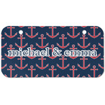 All Anchors Mini/Bicycle License Plate (2 Holes) (Personalized)