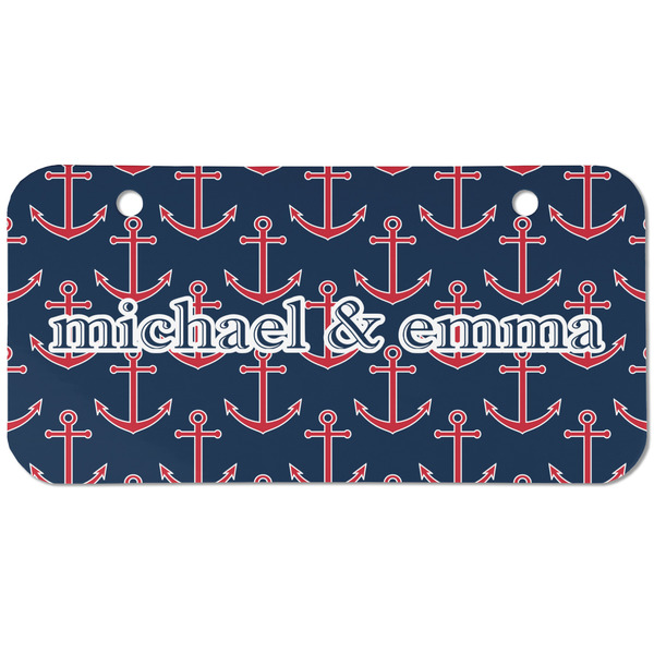 Custom All Anchors Mini/Bicycle License Plate (2 Holes) (Personalized)