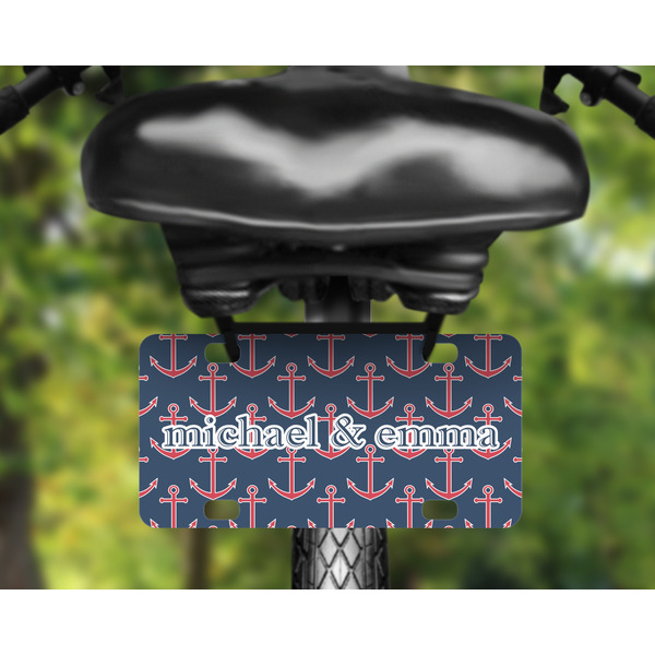 All Anchors Mini License Plate on Bicycle
