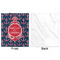 All Anchors Minky Blanket - 50"x60" - Single Sided - Front & Back