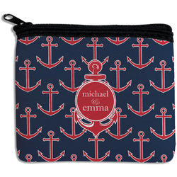 All Anchors Rectangular Coin Purse (Personalized)