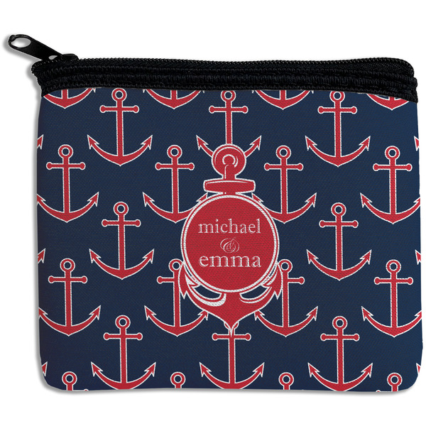 Custom All Anchors Rectangular Coin Purse (Personalized)