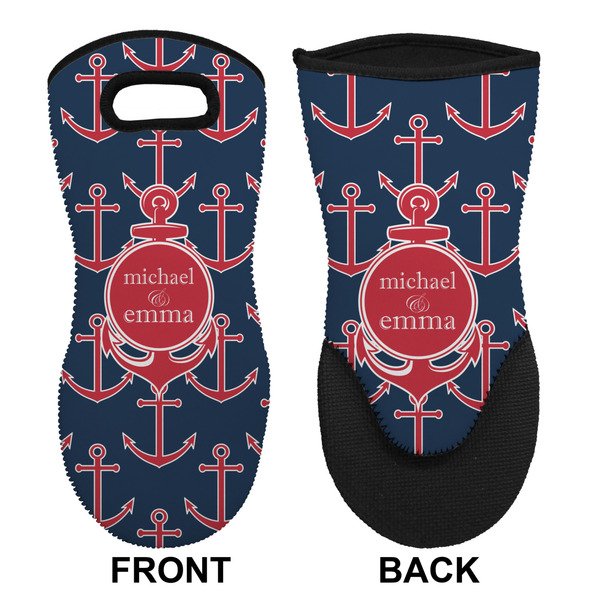 All Anchors Neoprene Oven Mitt (Front & Back)