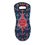 All Anchors Neoprene Oven Mitt - Single w/ Couple's Names
