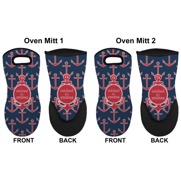 All Anchors Neoprene Oven Mitt - Set of 2 - Approval