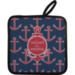 All Anchors Pot Holder w/ Couple's Names