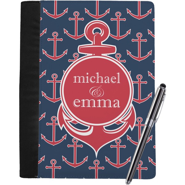 Custom All Anchors Notebook Padfolio - Large w/ Couple's Names