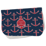 All Anchors Burp Cloth - Fleece w/ Couple's Names