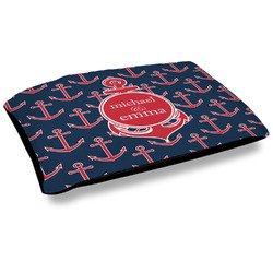 All Anchors Dog Bed w/ Couple's Names