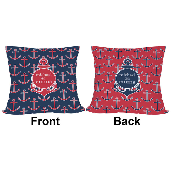 All Anchors Outdoor Pillow - 16x16