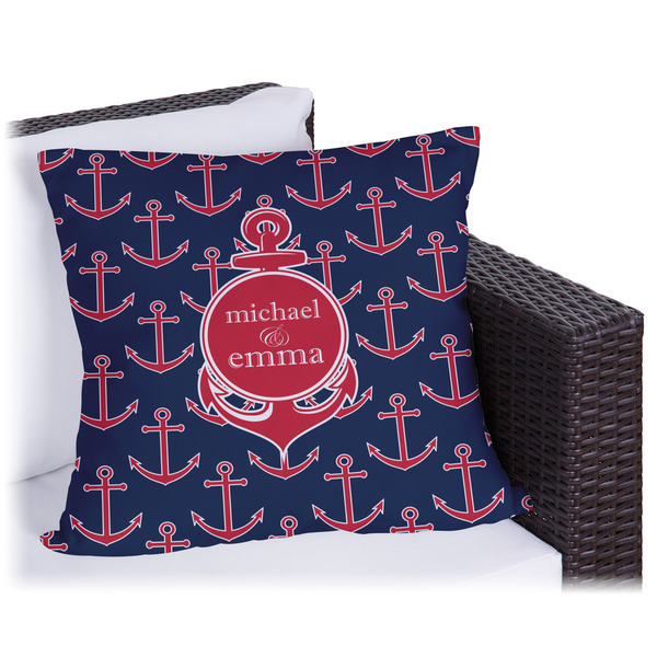 Custom All Anchors Outdoor Pillow (Personalized)