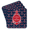 All Anchors Paper Coasters w/ Couple's Names