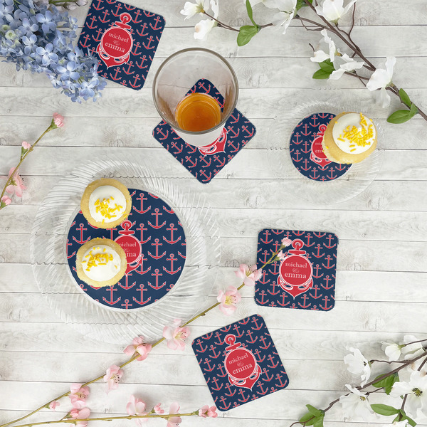 All Anchors Paper Coasters - In Context