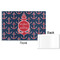 All Anchors Disposable Paper Placemat - Front & Back