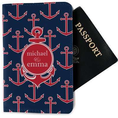 All Anchors Passport Holder - Fabric (Personalized)