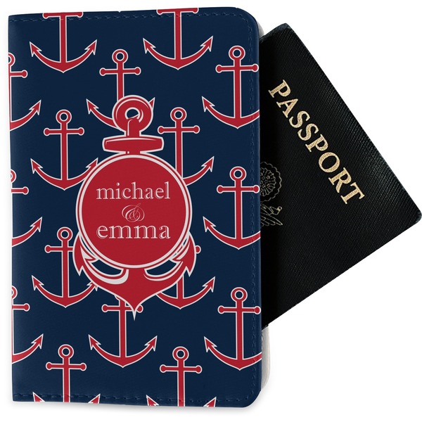 Custom All Anchors Passport Holder - Fabric (Personalized)