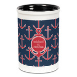 All Anchors Ceramic Pencil Holders - Black
