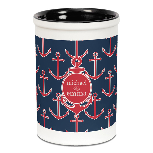 All Anchors Pencil Holder - Black