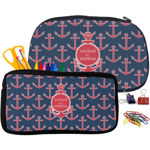All Anchors Pencil / School Supplies Bags Small and Medium