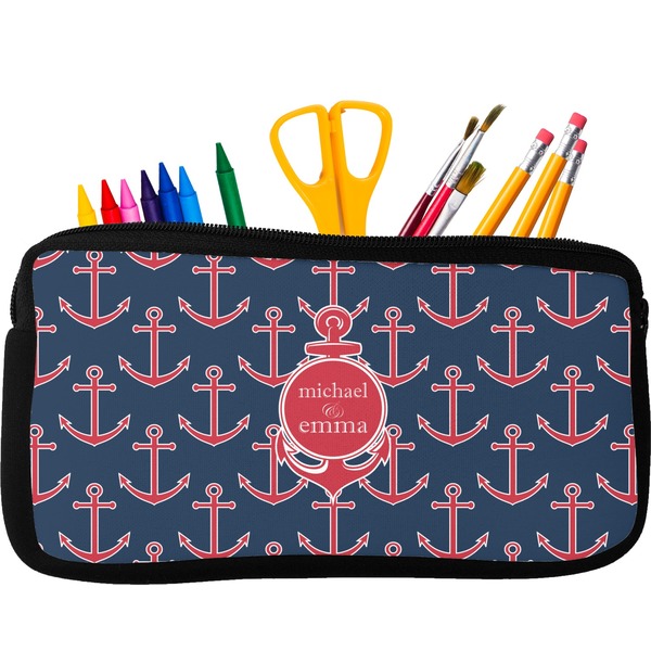 Custom All Anchors Neoprene Pencil Case (Personalized)