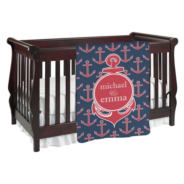 Custom All Anchors Baby Blanket (Single Sided) (Personalized)