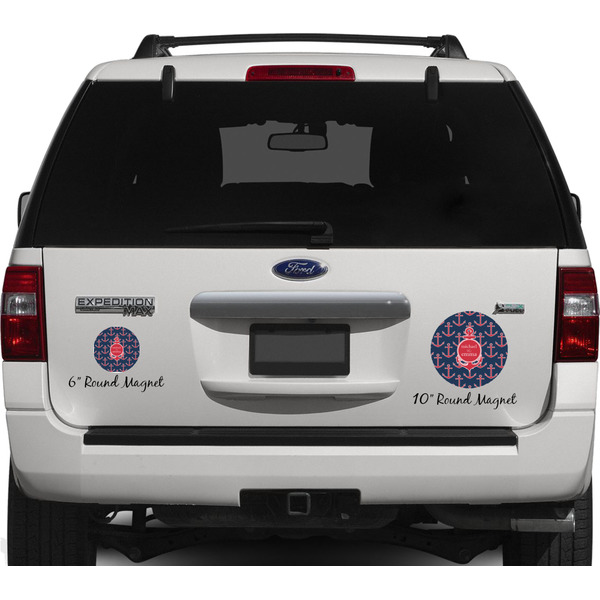All Anchors Personalized Car Magnets on Ford Explorer