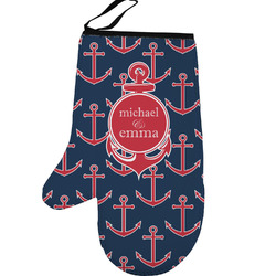 All Anchors Left Oven Mitt (Personalized)