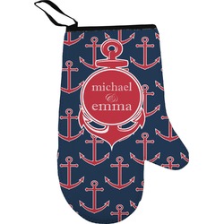 All Anchors Right Oven Mitt (Personalized)