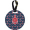 All Anchors Personalized Round Luggage Tag