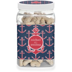 All Anchors Dog Treat Jar (Personalized)