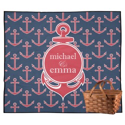 All Anchors Outdoor Picnic Blanket (Personalized)