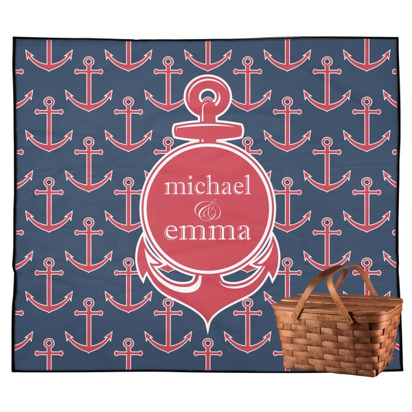 Custom All Anchors Outdoor Picnic Blanket (Personalized)