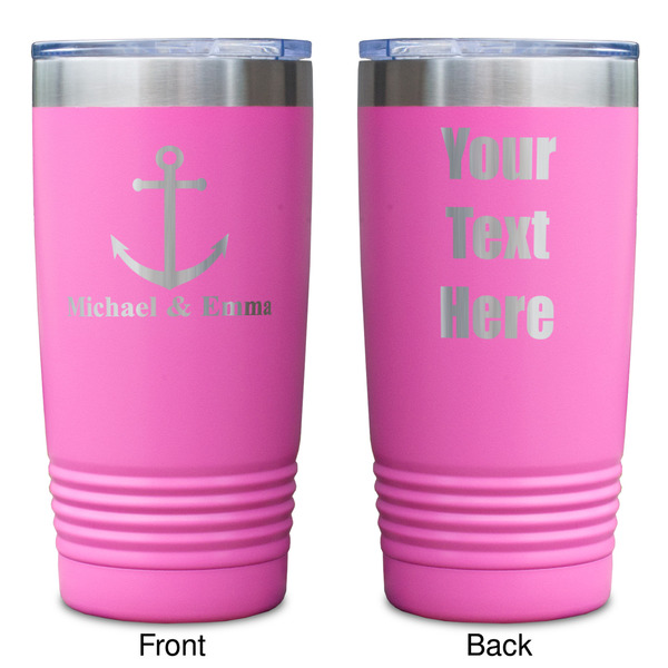 All Anchors Pink Polar Camel Tumbler - 20oz - Double Sided - Approval