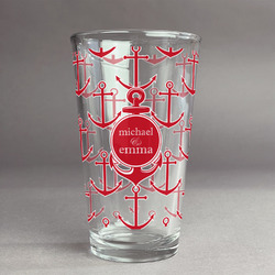All Anchors Pint Glass - Full Print (Personalized)