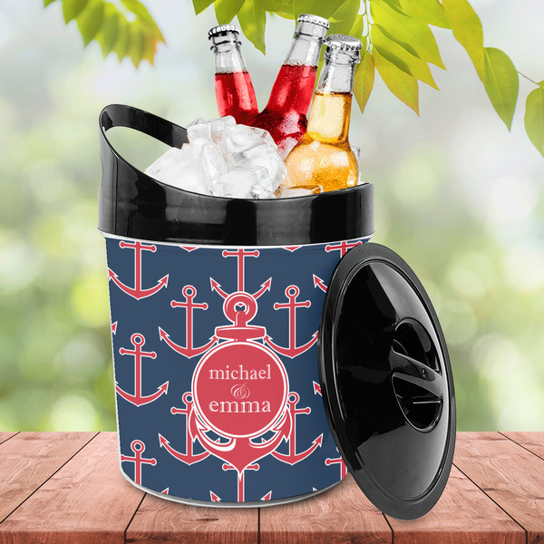 All Anchors Plastic Ice Bucket - LIFESTYLE